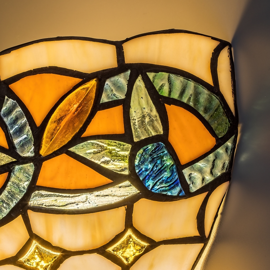 Brilagi - Applique murale Tiffany en vitrail LUISA 1xE27/40W/230V