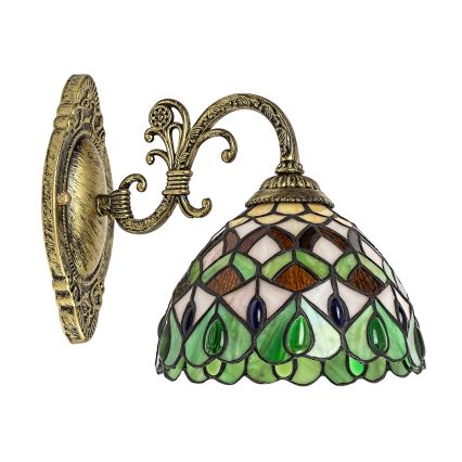 Brilagi - applique murale Tiffany en vitrail MARGARET 1xE27/40W/230V