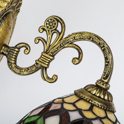 Brilagi - applique murale Tiffany en vitrail MARGARET 1xE27/40W/230V