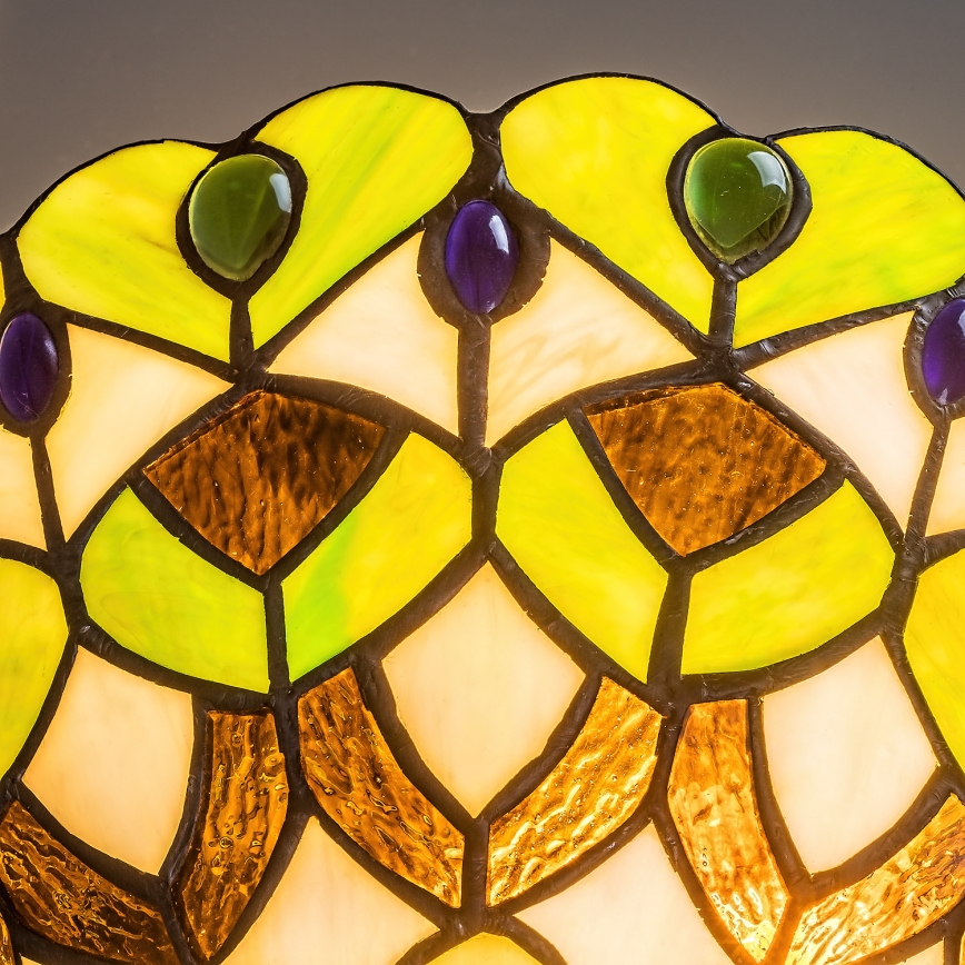 Brilagi - Applique murale Tiffany en vitrail MARGARET 1xE27/40W/230V