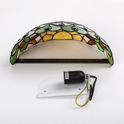 Brilagi - Applique murale Tiffany en vitrail MARGARET 1xE27/40W/230V