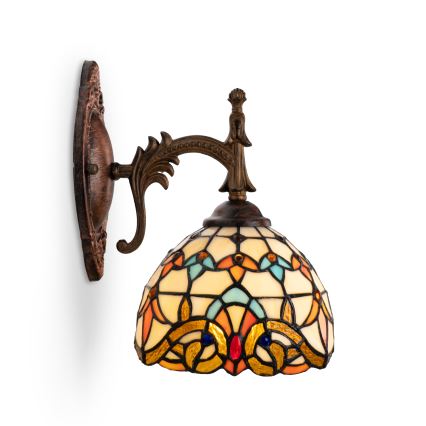 Brilagi - Applique murale Tiffany en vitrail MIRABELLA 1xE14/40W/230V