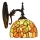 Brilagi - Applique murale Tiffany en vitrail SUNFLOWER 1xE14/40W/230V
