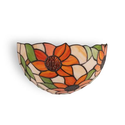 Brilagi - Applique murale Tiffany en vitrail SUNFLOWER 1xE14/40W/230V