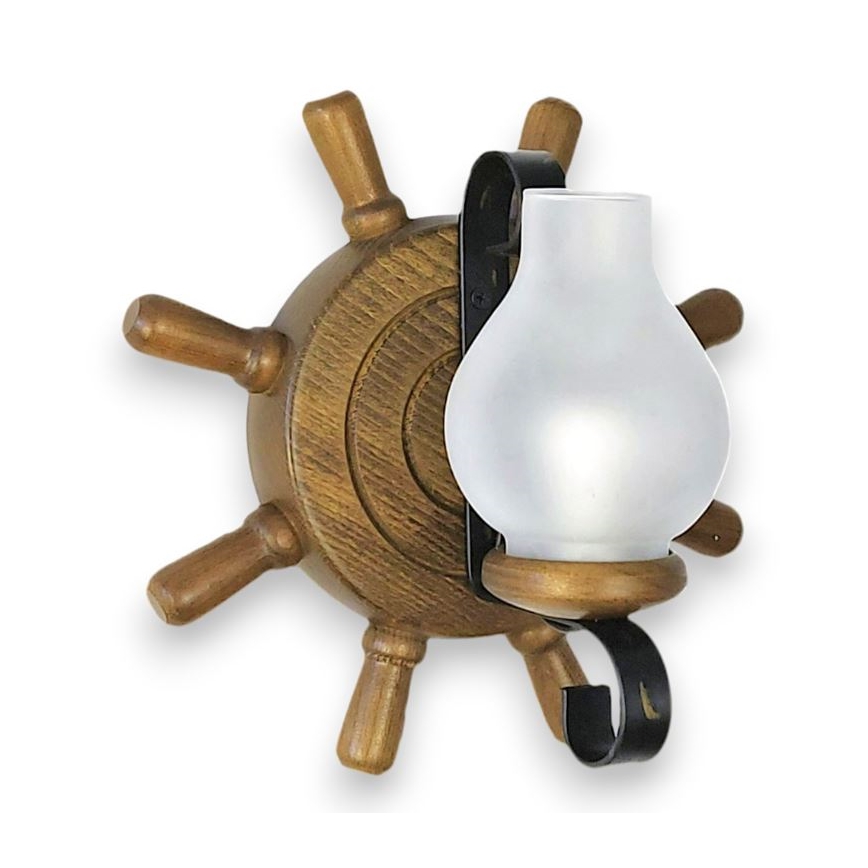 Brilagi - Applique murale TIMONA 1xE14/40W/230V hêtre/noyer