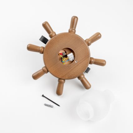 Brilagi - Applique murale TIMONA 1xE14/40W/230V hêtre/noyer