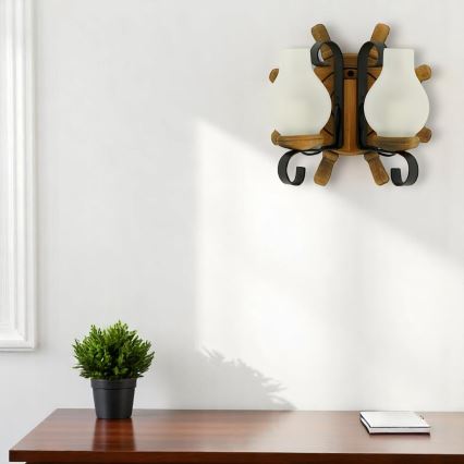 Brilagi - Applique murale TIMONA 2xE14/40W/230V hêtre