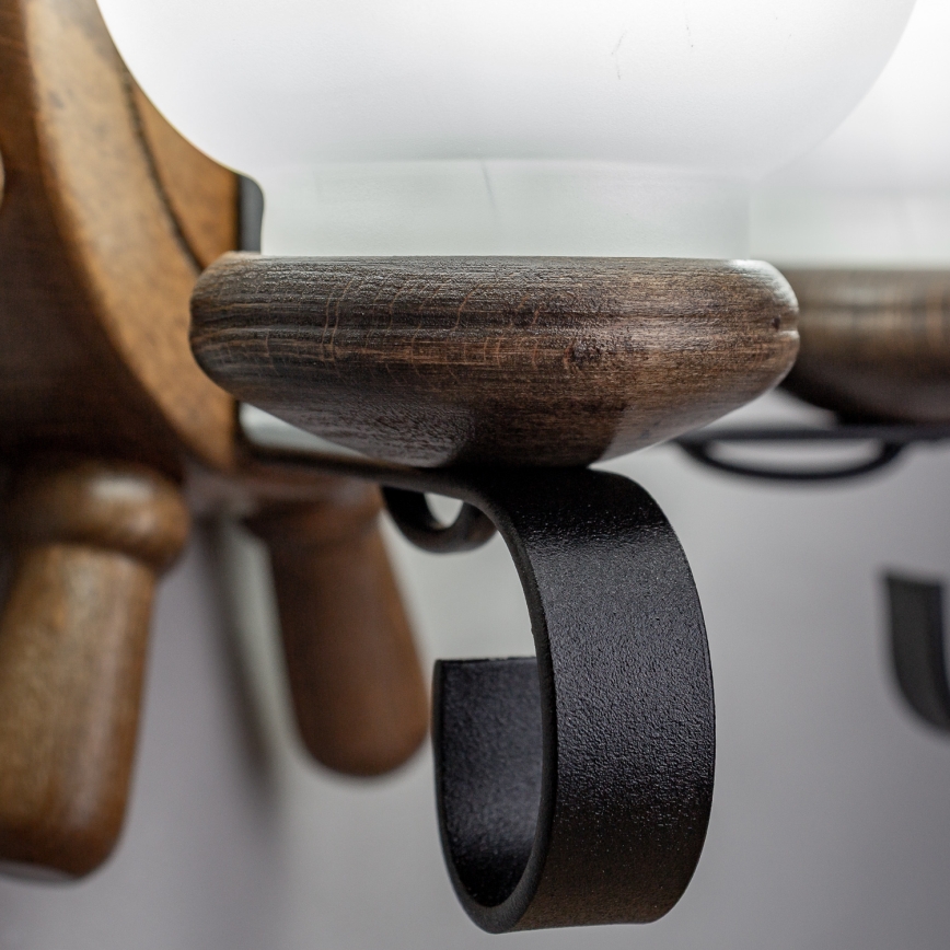 Brilagi - Applique murale TIMONA 2xE14/40W/230V hêtre/noyer