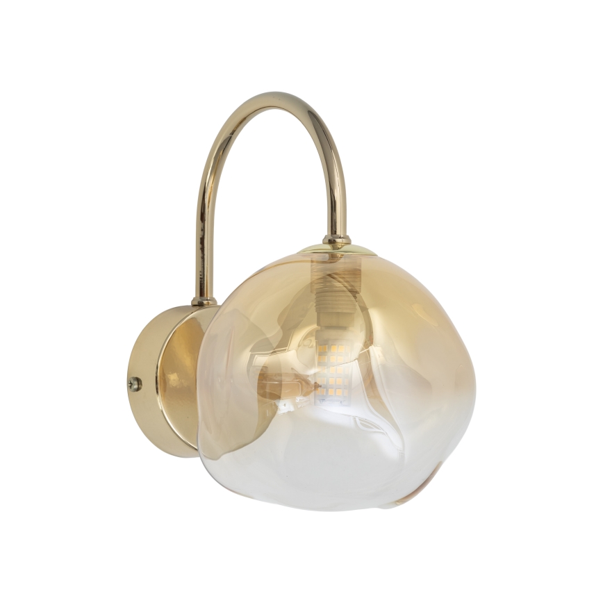 Brilagi - Applique murale VULCANO 1xG9/8W/230V dorée/beige fumée