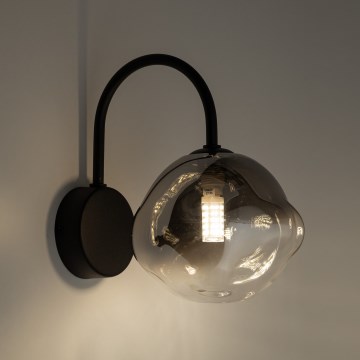 Brilagi - Applique murale VULCANO 1xG9/8W/230V noir/noir fumé