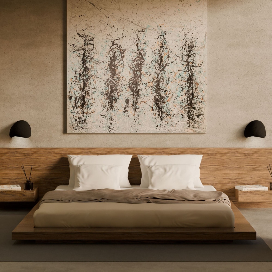 Brilagi - Applique murale WABI SABI 1xE14/40W/230V noire