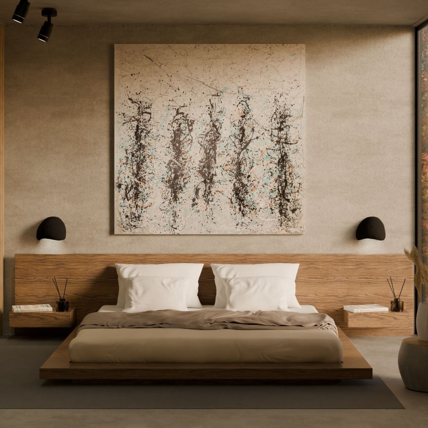 Brilagi - Applique murale WABI SABI 1xE14/40W/230V noire