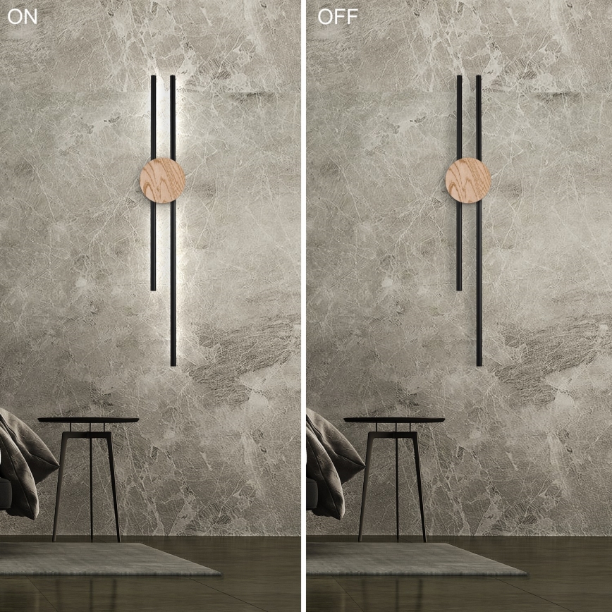 Brilagi - Applique murale WOODY COLLINE LED/15W/230V 80 cm chêne