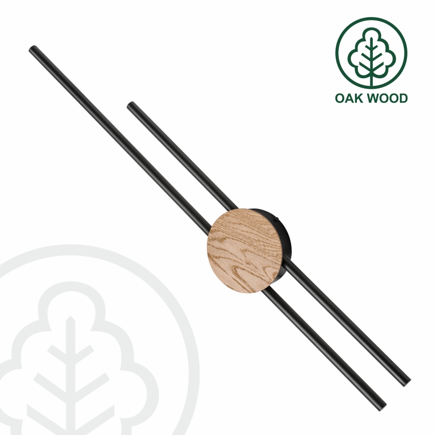 Brilagi - Applique murale WOODY COLLINE LED/15W/230V 80 cm chêne