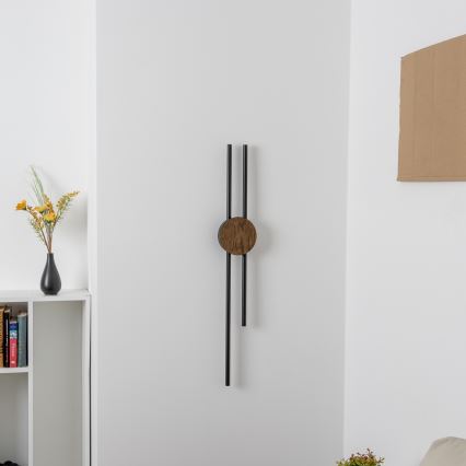 Brilagi - Applique murale WOODY COLLINE LED/15W/230V 80 cm chêne noyer