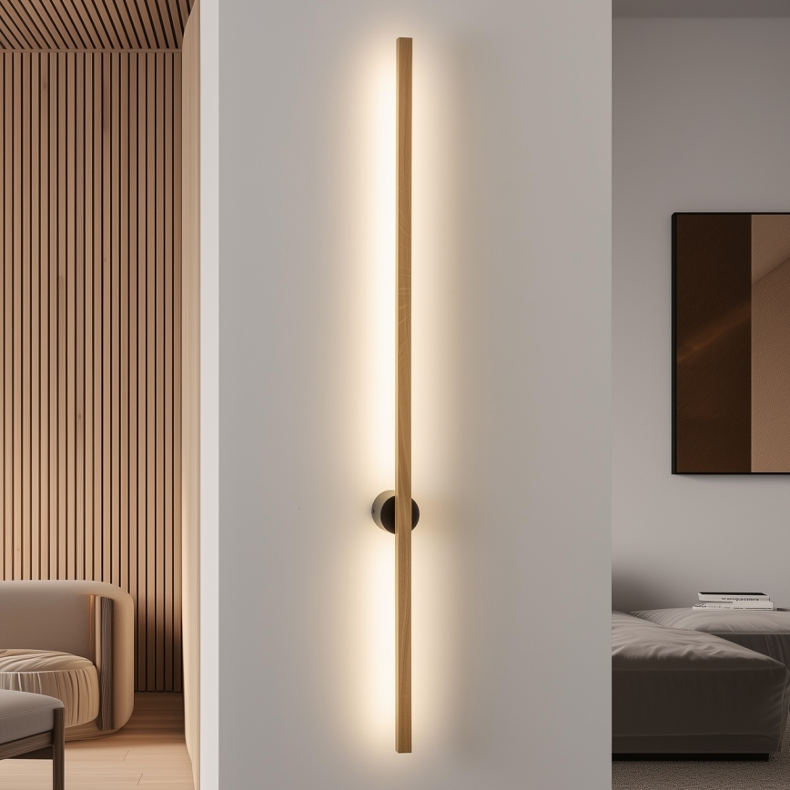 Brilagi - Applique murale WOODY LINE LED/12W/230V 120 cm chêne