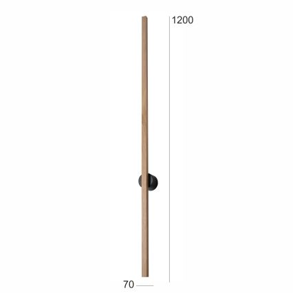 Brilagi - Applique murale WOODY LINE LED/12W/230V 120 cm chêne
