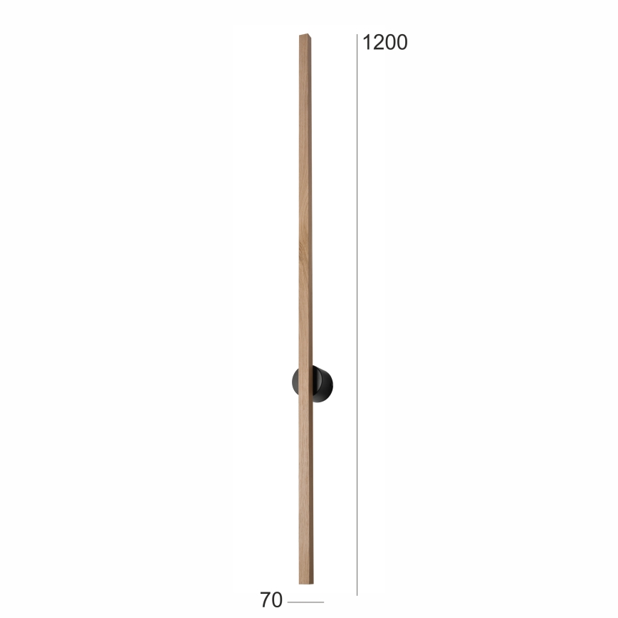 Brilagi - Applique murale WOODY LINE LED/12W/230V 120 cm chêne