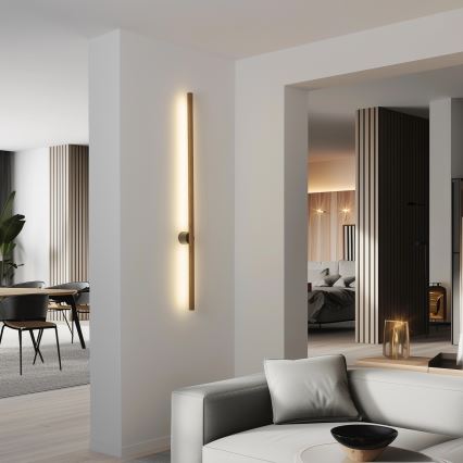Brilagi - Applique murale WOODY LINE LED/12W/230V 120 cm chêne noyer