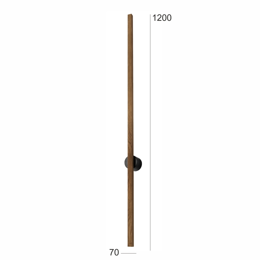 Brilagi - Applique murale WOODY LINE LED/12W/230V 120 cm chêne noyer