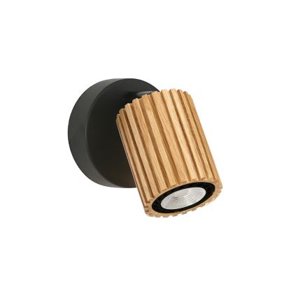 Brilagi - Applique spot murale MODERN WOOD 1xGU10/8W/230V bois/noir