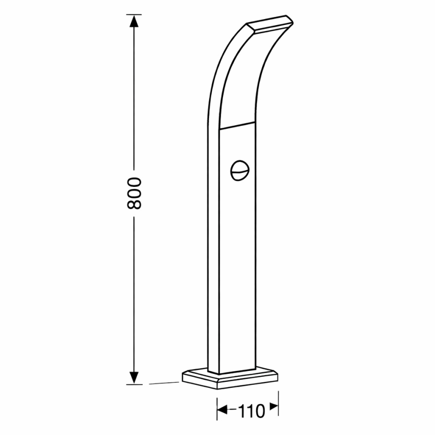 Brilagi - LED Buitenlamp met sensor ARCELO LED/9W/230V 80 cm IP44