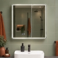 BRILAGI - Armoire miroir de salle de bains LED avec éclairage NOTO DOUBLE 78x70 cm