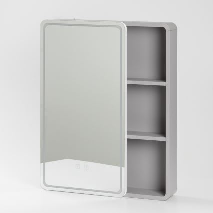 BRILAGI - Armoire miroir de salle de bains LED rétroéclairée AVOLA SINGLE 55x70 cm
