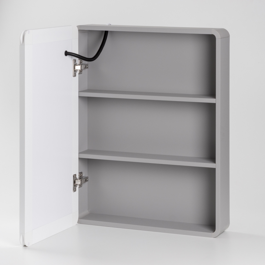 BRILAGI - Armoire miroir de salle de bains LED rétroéclairée AVOLA SINGLE 55x70 cm