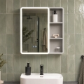 BRILAGI - Armoire-miroir LED pour salle de bains avec éclairage intégré NOTO SINGLE 60x65 cm