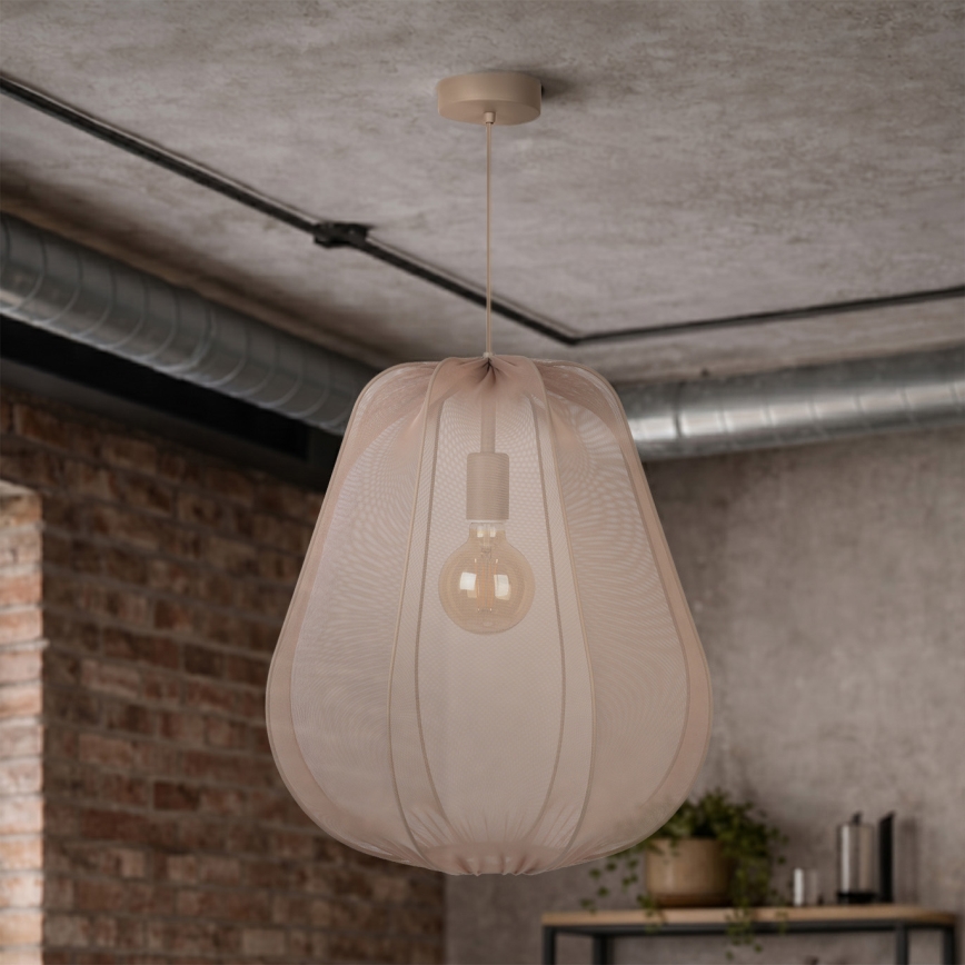 Brilagi - ARVEN LED-hanglamp aan snoer 1xE27/8W/230V Ø 37 cm beige