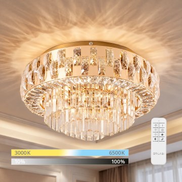 BRILAGI - AURELIA dimbare LED-plafondlamp LED/45W/230V 3000-6000K Ø 50 cm goudkleurig + afstandsbediening