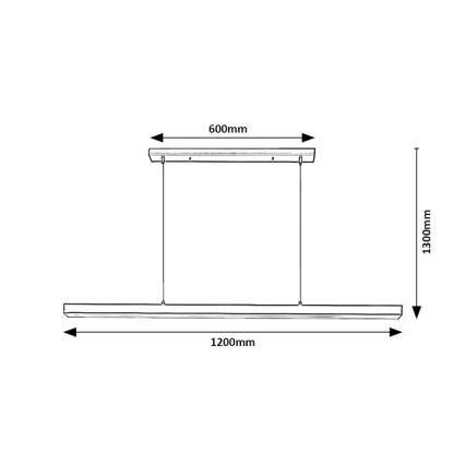 Brilagi - AXIS LED-hanglamp aan kabel LED/30W/230V 120 cm zwart