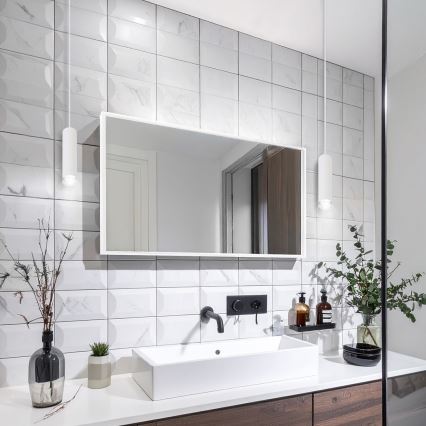 Brilagi - Badkamer hanglamp aan een koord SELE AQUA 1xGU10/30W/230V IP44 wit
