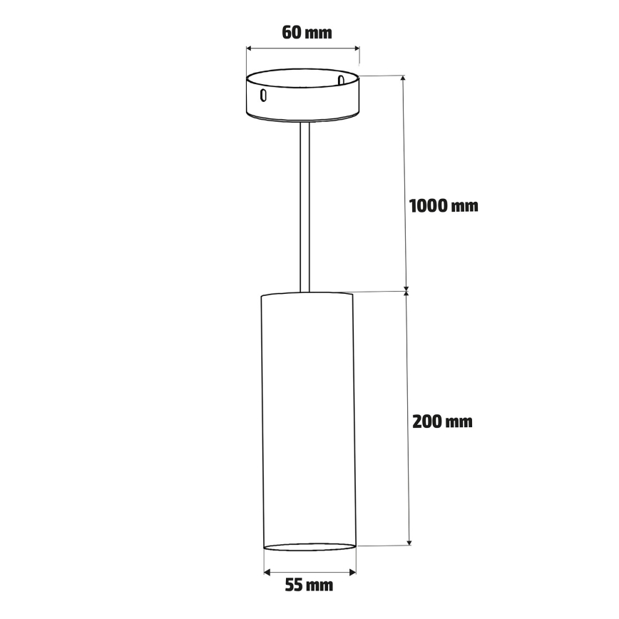 Brilagi - Badkamer hanglamp aan een koord SELE AQUA 1xGU10/30W/230V IP44 wit