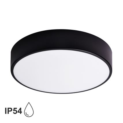 Brilagi - Badkamer plafondlamp CLARE 3xE27/24W/230V diameter 40 cm zwart IP54