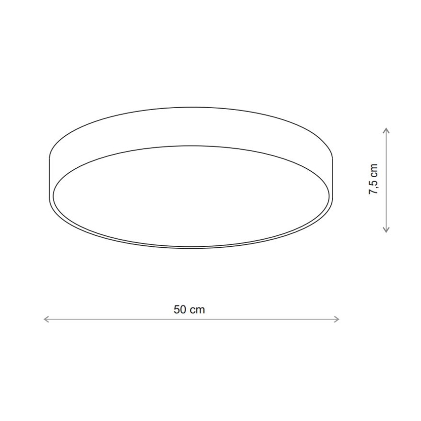 Brilagi - Badkamer plafondlamp CLARE 4xE27/24W/230V diameter 50 cm IP54 beige