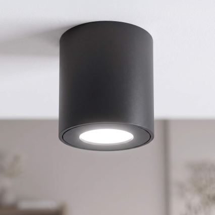 BRILAGI - Badkamer spot MIA 1xGU10/30W/230V 84x80 mm zwart IP54