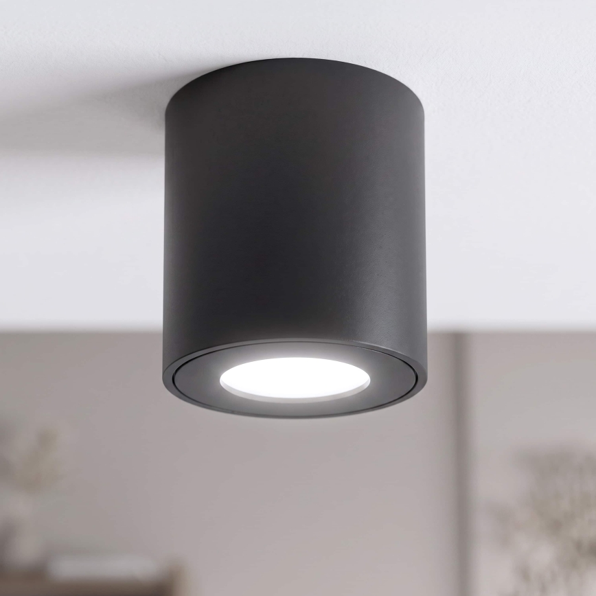 BRILAGI - Badkamer spot MIA 1xGU10/30W/230V 84x80 mm zwart IP54
