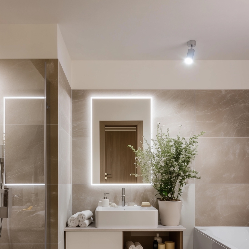 Brilagi - Badkamer spot SELE 1xGU10/30W/230V IP44 glanzend chroom