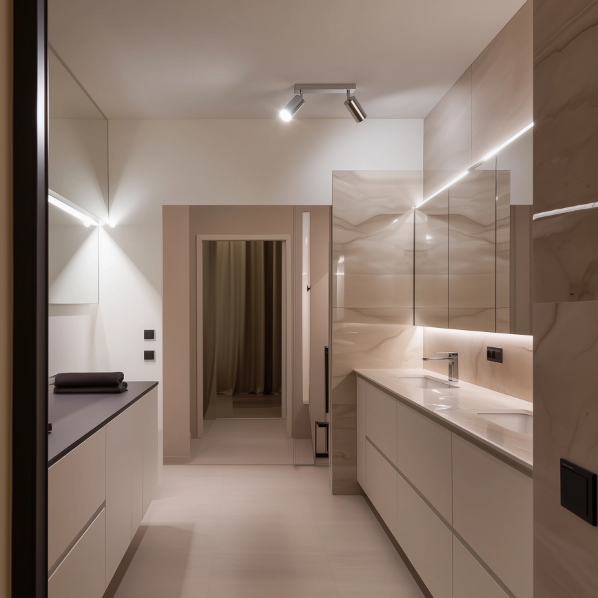 Brilagi - Badkamer spot SELE 2xGU10/30W/230V IP44 glanzend chroom