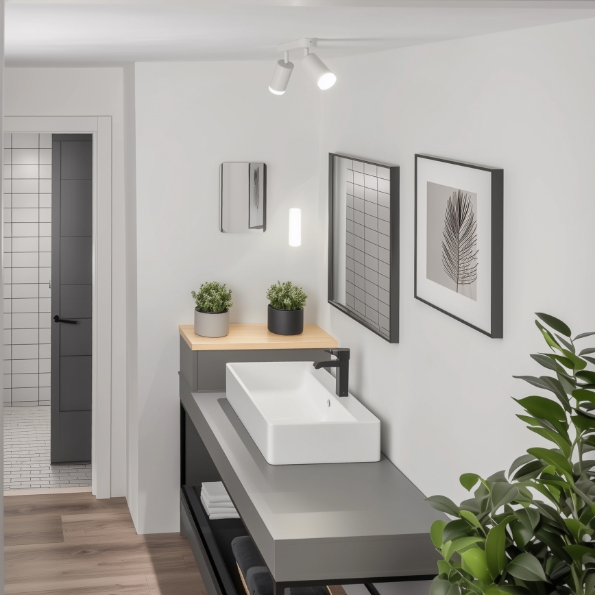 Brilagi - Badkamer spot SELE 2xGU10/30W/230V IP44 wit