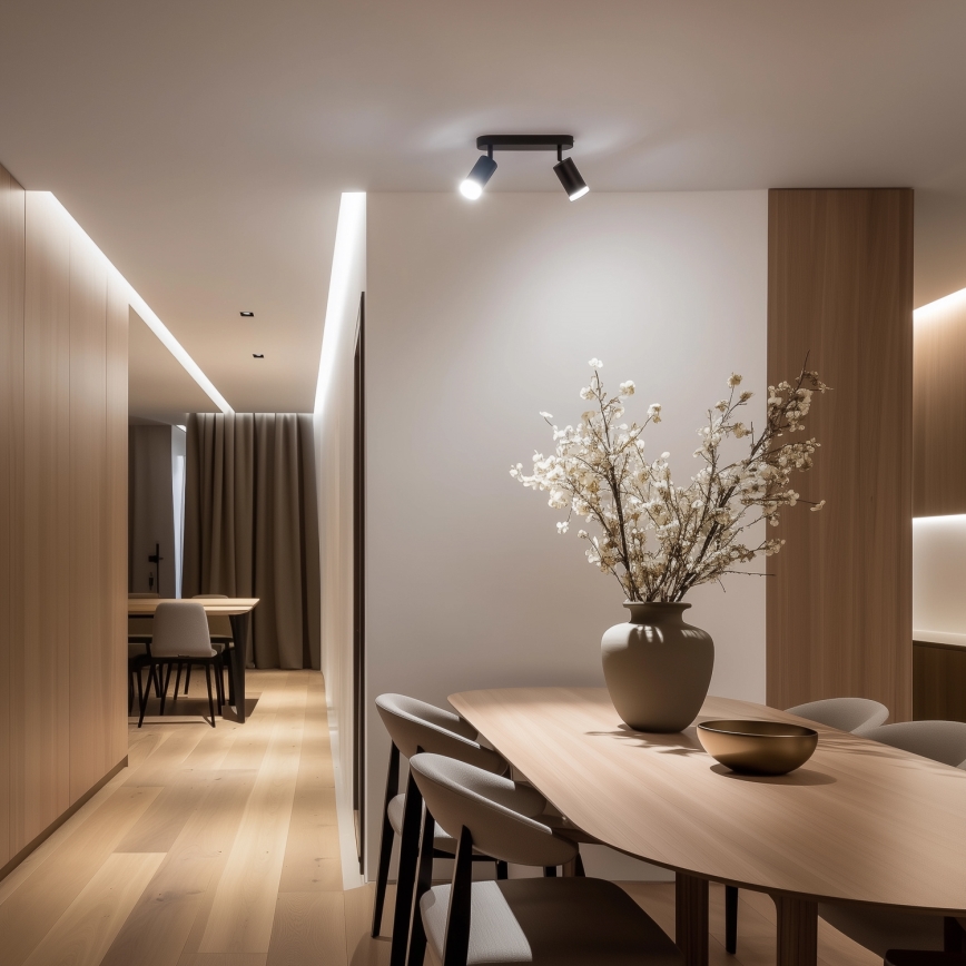 Brilagi - Badkamer spot SELE 2xGU10/30W/230V IP44 zwart
