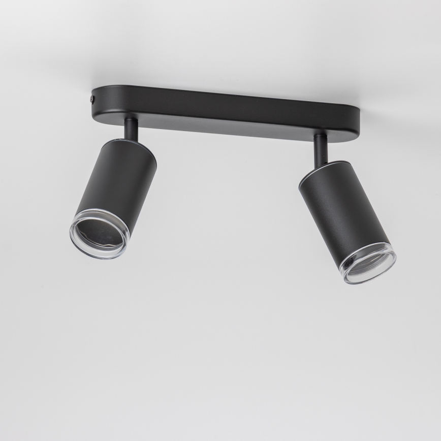 Brilagi - Badkamer spot SELE 2xGU10/30W/230V IP44 zwart