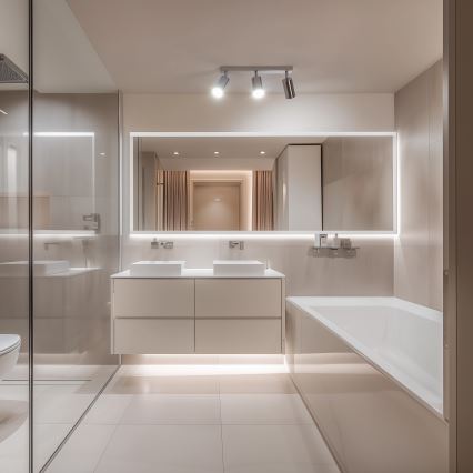 Brilagi - Badkamer spot SELE 3xGU10/30W/230V IP44 glanzend chroom