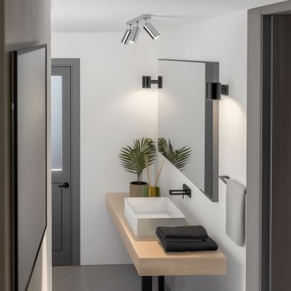 Brilagi - Badkamer spot SELE 3xGU10/30W/230V IP44 glanzend chroom