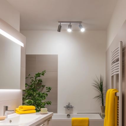 Brilagi - Badkamer spot SELE 3xGU10/30W/230V IP44 glanzend chroom