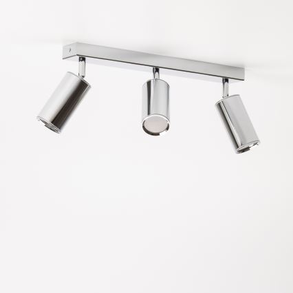 Brilagi - Badkamer spot SELE 3xGU10/30W/230V IP44 glanzend chroom