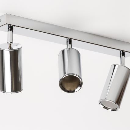 Brilagi - Badkamer spot SELE 3xGU10/30W/230V IP44 glanzend chroom