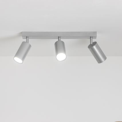 Brilagi - Badkamer spot SELE 3xGU10/30W/230V IP44 zilver